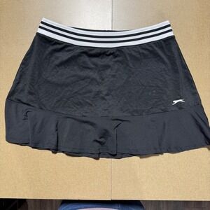Slazenger‎ Golf Skort Women's Medium Black Athletic Striped Waistband